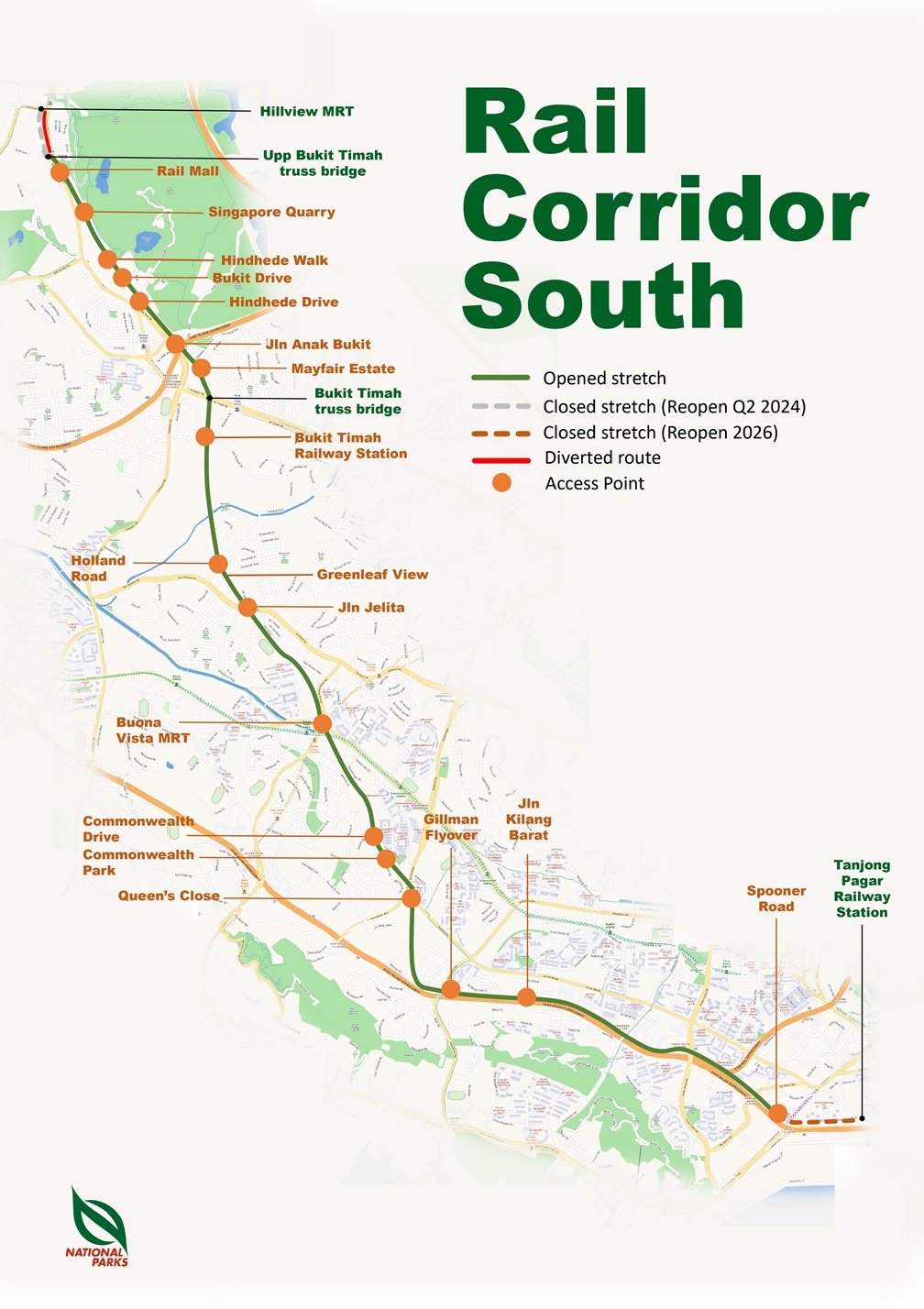 Rail Corridor South Map Rail Corridor South Map