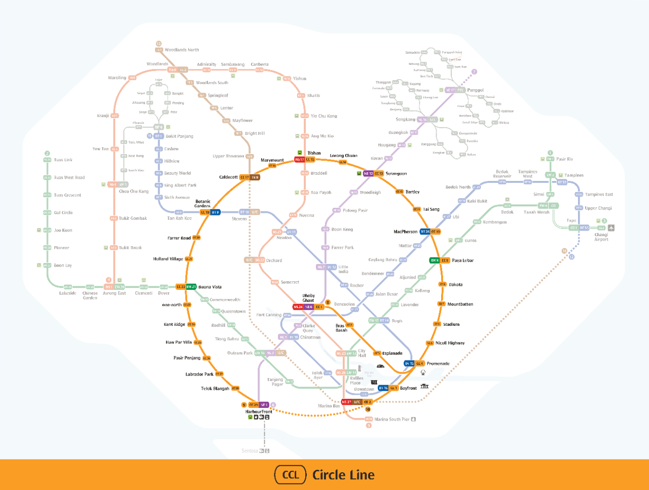 ccl map Circle Line Map Prince Edward Station